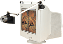 crt stereoscope set up surveyor equipment