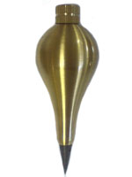 Brass Plumbob with Replaceable Steel Tip