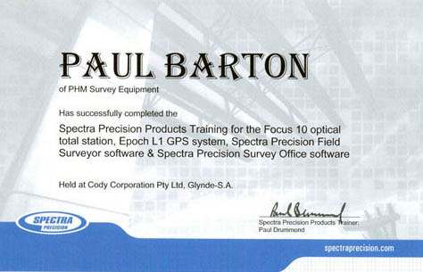 spectra precision laser qualifications repair and calibration