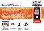 Magellan Triton 400 Value Pack Hand-Held GPS